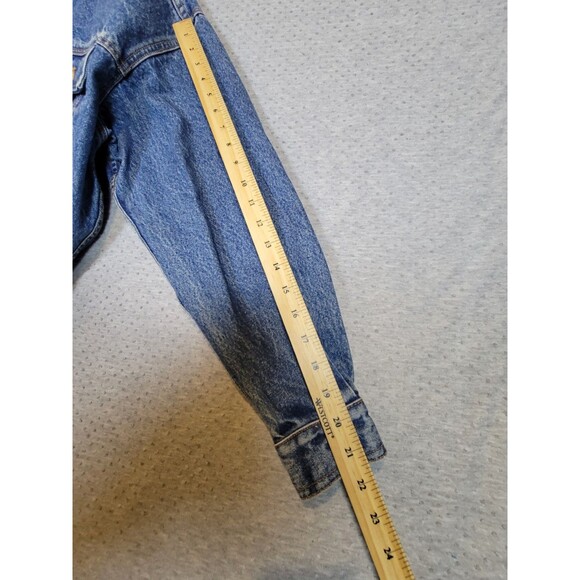 VTG 90s Warner Bros. Studio Outlaw Taz Denim Jean Jacket Unisex Small / Large - Picture 13 of 16